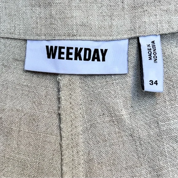 WEEKDAY Indy Wide Leg Pants - Picture 4 of 4